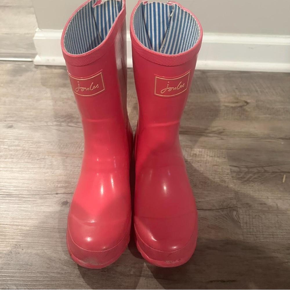 Joules Vibrant Pink Waterproof Boots